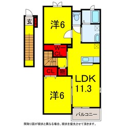 四街道駅 バス6分  萱橋台下車：停歩3分 2階の物件間取画像